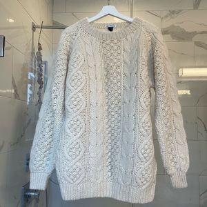 Vintage chunky cream knit